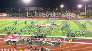 The Pike Marching Band and Color Guard performance at the Pike HS vs North Central HS football game.