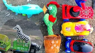 ABCD with Cactus | Mountain drive | Toy Animal Truck | Dolls | Robotic RC Car | @tukunaji
