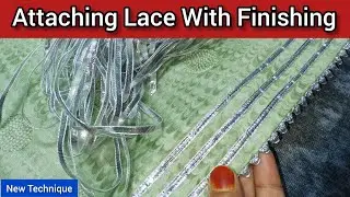Sleeves And Daman Design With Gota Patti Lace | Sewing Tips and Technique
