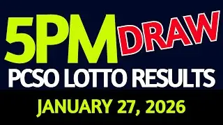Lotto Result Today 5pm draw January 27, 2026 PCSO