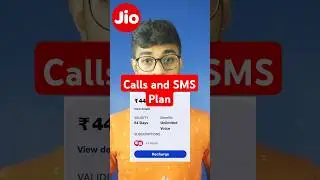 Jio Calls and SMS only Plan Rs.448 #shorts