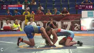 Qual. WW - 38 kg: M. TOMYSHCH (UKR) df. B. ATANSEVER (TUR) by VPO1, 4-2