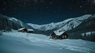 Snow storm sounds  & Brown Noise 8 hours  Relaxing Sounds for Stress Relief