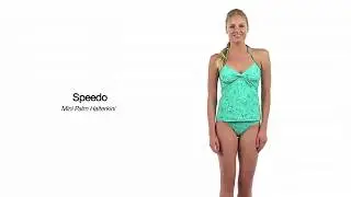 Speedo Mini Palm Halterkini Swimsuit Top | SwimOutlet.com