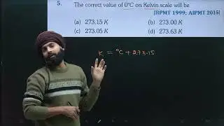 Q-5 NEET Thermometry thermal expansion and calorimetry from errorless: the correct value of 0 on Kel