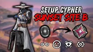 SETUP CYPHER SITE B DE SUNSET !!  - VALORANT TIPS 1