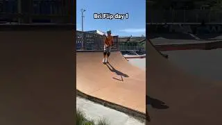 Bri flip progression day 1 #viral #scooter #entertainment