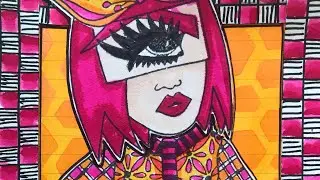 Day By Day Dylusions Dyalog Art Journal- Another Tuck and Tag Page