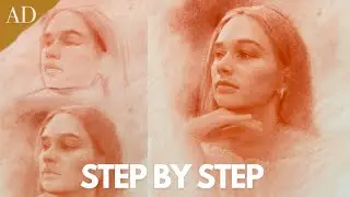 How to draw Realistic Expressive Portraits tutorial NO GRID