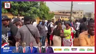 Current Situation at the Light Academy Polling Station, Adenta Constituency, as