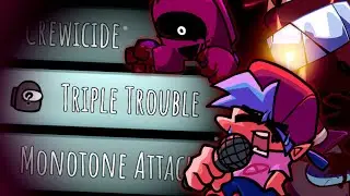 Triple Trouble Among Us V-Slice | Friday Night Funkin&rsquo; MOD Gameplay