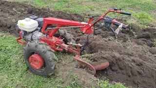 Motocultor Mtz 09H la arat de primavara