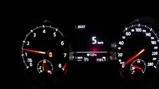 Volkswagen Polo GTI 1.8 TSI 192 HP 2016 (6C) Manual Gears Acceleration from 0-100km/h