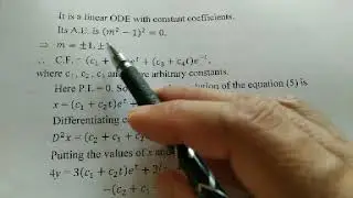2FY2-01, EM-II, Lecture 20- Simultaneous Linear ODE (U3) by Dr. Raish Muhammad