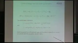 Multiple Speakers | Cost constrained optimal designs for regression models with random...