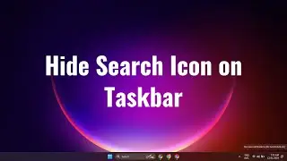 How to hide search icon on taskbar in Windows 10/11