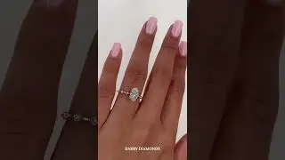 Oval Moissanite Pave Ring | Perfect Fall & Holiday Sparkle #festivejewelry #youtubeshorts #ring