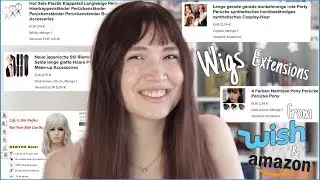 Affordable Wigs and Hair Extensions from Wish and Amazon