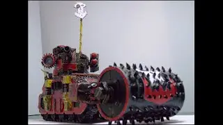 Модели из бумаги и картона. Паперкрафт W40k Looted Rhino Finish. Танк из картона своими руками.
