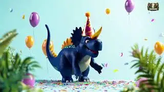 T-Rex&rsquo;s Birthday Party! #DinosaurSong #KidsSongs #BirthdaySong #NurseryRhymes #EducationalKidsMusic