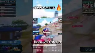ADMINO ON FIRE 🔥| GODL VS ADMINO 😈   #jonathangaming #pubg #1vs4#bgmi