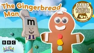The Gingerbread Man - A Puppet Show 🐶🐱 | Camp YouTube Reading | @officialalphablocks