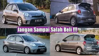 NISSAN MARCH MODIFIKASI | Warna Abu Abu | 20 Velg Terbaik