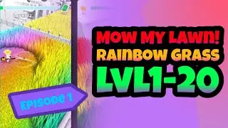 Mow My Lawn - Cutting Grass 🌿 Level 1-20 🌈 Gameplay Mowing ALL THE GRASS! ASMR Tiktok Shorts 🚜🟣 Ep.1