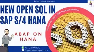 12 New open SQL in SAP S4 Hana