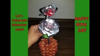 HAPPY ROSE DAY | ROSE MAKING from SODA CAN | SODA CAN CRAFT| DIY | CRAFT