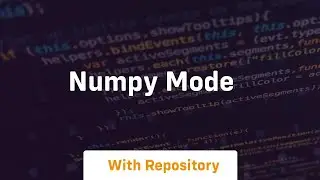 numpy mode