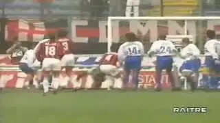 Serie A 1996-1997, day 19 Milan - Sampdoria 2-3 (R.Mancini, 2 Weah, Mihajlovic,