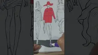 #art #drawingcoloringandpaintingforkids #colorpen #spedup #fashion
