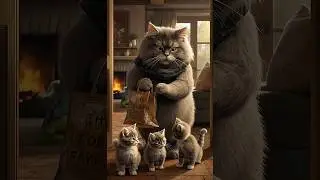 &ldquo;Hardworking Cat: Painting, Gardening & Feeding His Kittens 🐾  #CatStory #HardworkingCat #suscribe