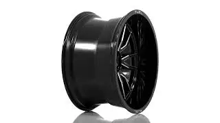 FUEL OFF ROAD WHEELS   CLASH D761   22x12   6LUG   GLOSS BLACK MILLED Wheels by Hot Tracks