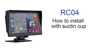 RC04B Car play how to install with suction cup?