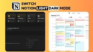 How to Switch Dark and Light Mode in Notion | Notion Color Mode