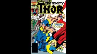 The Mighty Thor 374 Mutant Massacre crossover by Walter Simonson & Sal Buscema