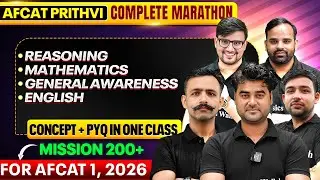 AFCAT Exam: Complete Maha Marathon For AFCAT 1, 2026 | Complete One shot For AFCAT 2026 | AFCAT Exam