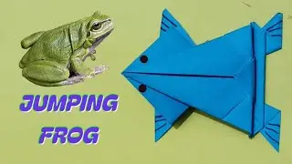 Jumping Frog Paper Craft Making easy | Paper craft |