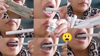 Mouth watering 🤤 | slate pencil eating asmr | slate pencil eating challenge swallow | slate pencil