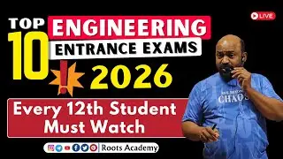 [ Top 10 Entrance Exams ] Engineering Exams for 2026 | 12th Merit Based  Admissions. #jee2026