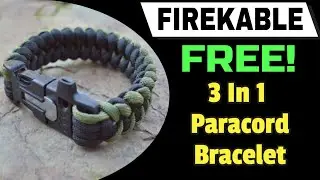 Survival Paracord Bracelet | Firekable 3 In 1 Survival Tool