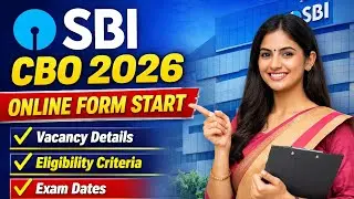 📢 SBI Circle Based Officer CBO Recruitment 2026 | Online Form Start | SBI CBO Exam 2026