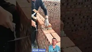 Blockwork perfection and technique. Block technique installation. #construction #renovation #buil...