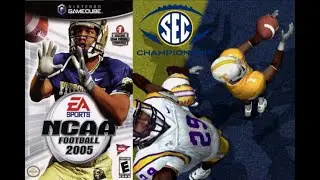 Playing NCAA Football 2005 in 2022 GAMECUBE EDITION (SEC Championship)