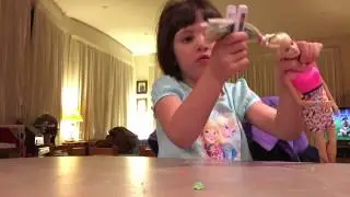 #NZToyTesters Audition for The Warehouse: Reviewing a Barbie Rainbow Hair Doll