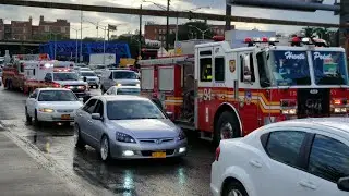 FDNY Engine 94, Ladder 48 and FDNY EMS Responding To An 5 Car MVA In The Bx, NY.