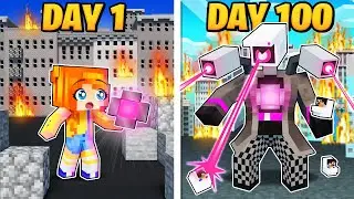 I Survived 100 Days as CAMERA WOMAN in Minecraft!