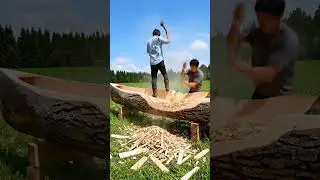 Turning a Massive Tree Into a Canoe | Pure Wood ASMR